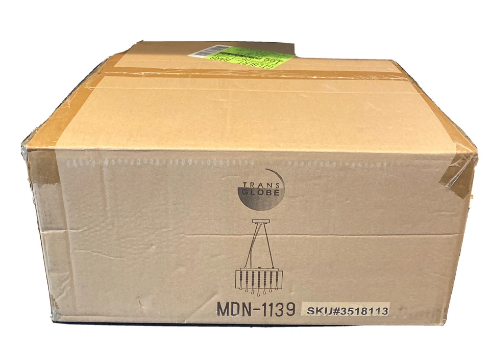 Modern Pendant Lamp Crystal Adjustable MDN-1139 17" W x 9" H New in Box - Image 4 of 4