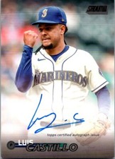 2023 TOPPS STADIUM CLUB BASEBALL AUTOGRAPH BLACK #SCBA-LC LUIS CASTILLO 21/25