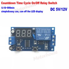 DC 5V 12V LED Infinite Cycle Delay Timing Timer Relay Switch Turn ON/OFF Module