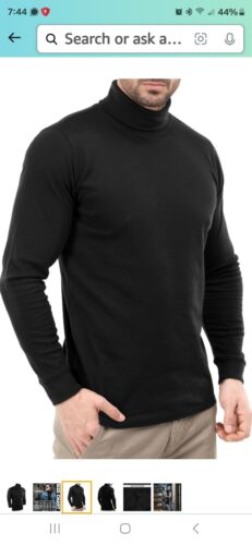 Mens Long-sleeved Turtleneck Warm Comfy Cozy Mens Casual Business Casual Date