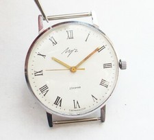 VINTAGE SOVIET LUCH POLJOT DE LUX ULTRA SLIM MENS WATCH SERVISED