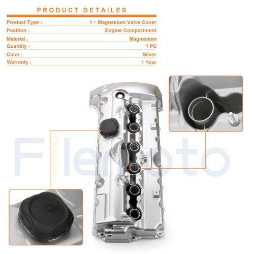 Magnesium Valve Cover for BMW N52 325i 325xi 330i 330xi 525i 525xi 530i
