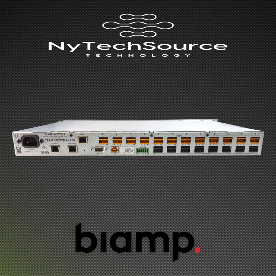 BIAMP Systems Tesira Forte AVB VI Digital Audio Mixer - Image 3 of 4