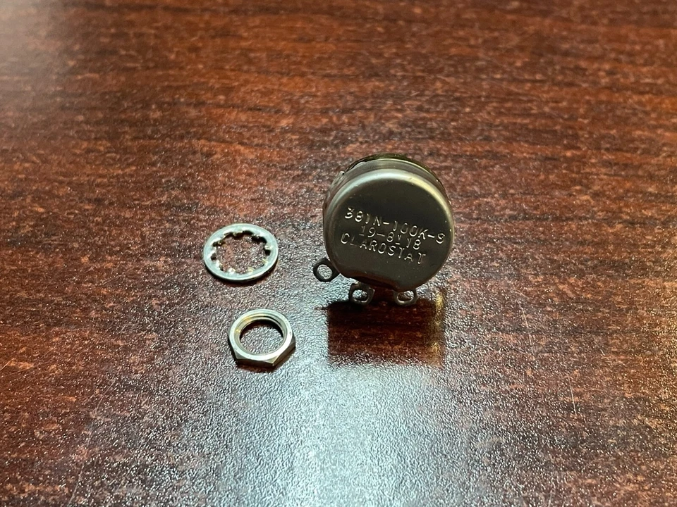 Clarostat 381N100K 100k Ohm 1 Gang 1W Linear Taper Potentiometer - Image 3 of 3