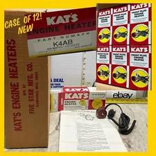 KAT'S Engine Block Heater K4AB 10401 NEW CASE 12 Freeze Plug 120V 400W COLDSTART