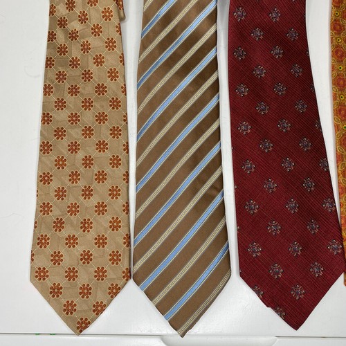 Ermengildo Zegna Lot of 4 Men's Ties 100% Silk Made in Italy - Picture 16 of 20