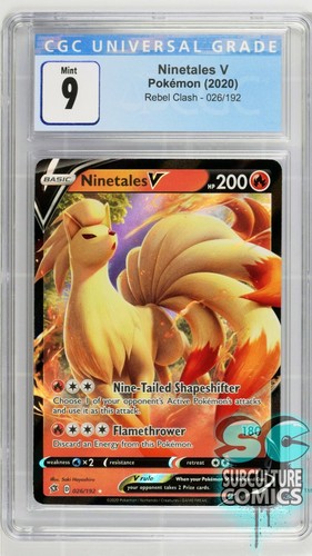 Ninetales V graded CGC 9 for sale on eBay