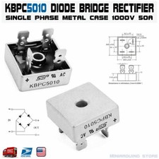 KBPC5010 Diode Bridge Rectifier Single Phase Metal Case 1000V 50A KBPC-5010 USA