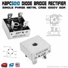 KBPC5010 Diode Bridge Rectifier Single Phase Metal Case 1000V 50A KBPC-5010 USA