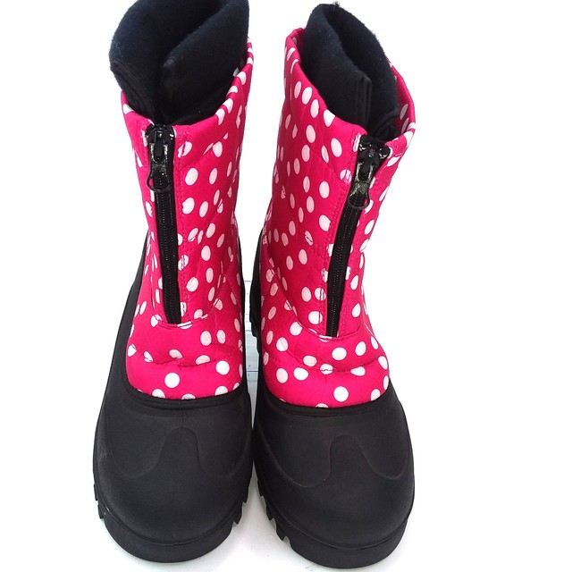 Itasca Womens Snow Ski Boots Pink White Polka Dot Size 6Medium eBay