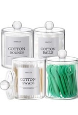 Bathroom Organizers and Storage,4 Pack Bathroom Accessories,Bathroom Decor, Qtip