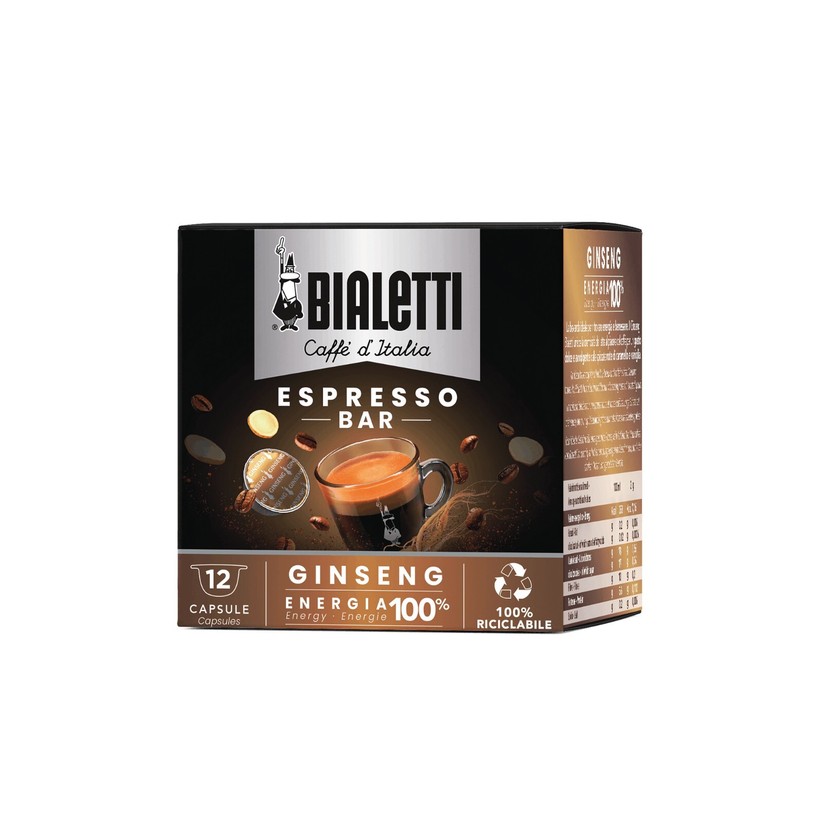 96 Capsule Bialetti Caffè Ginseng