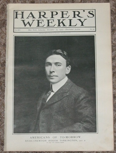 HARPER'S WEEKLY 1902 BOOTH TARKINGTON MARK TWAIN HELLEU SUBMARINE ROOSEVELT - 第 1/10 張圖片