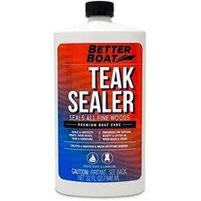 Teak Sealer for Teak and Other Fine Woods Boats and Wood Furniture Oil 32oz