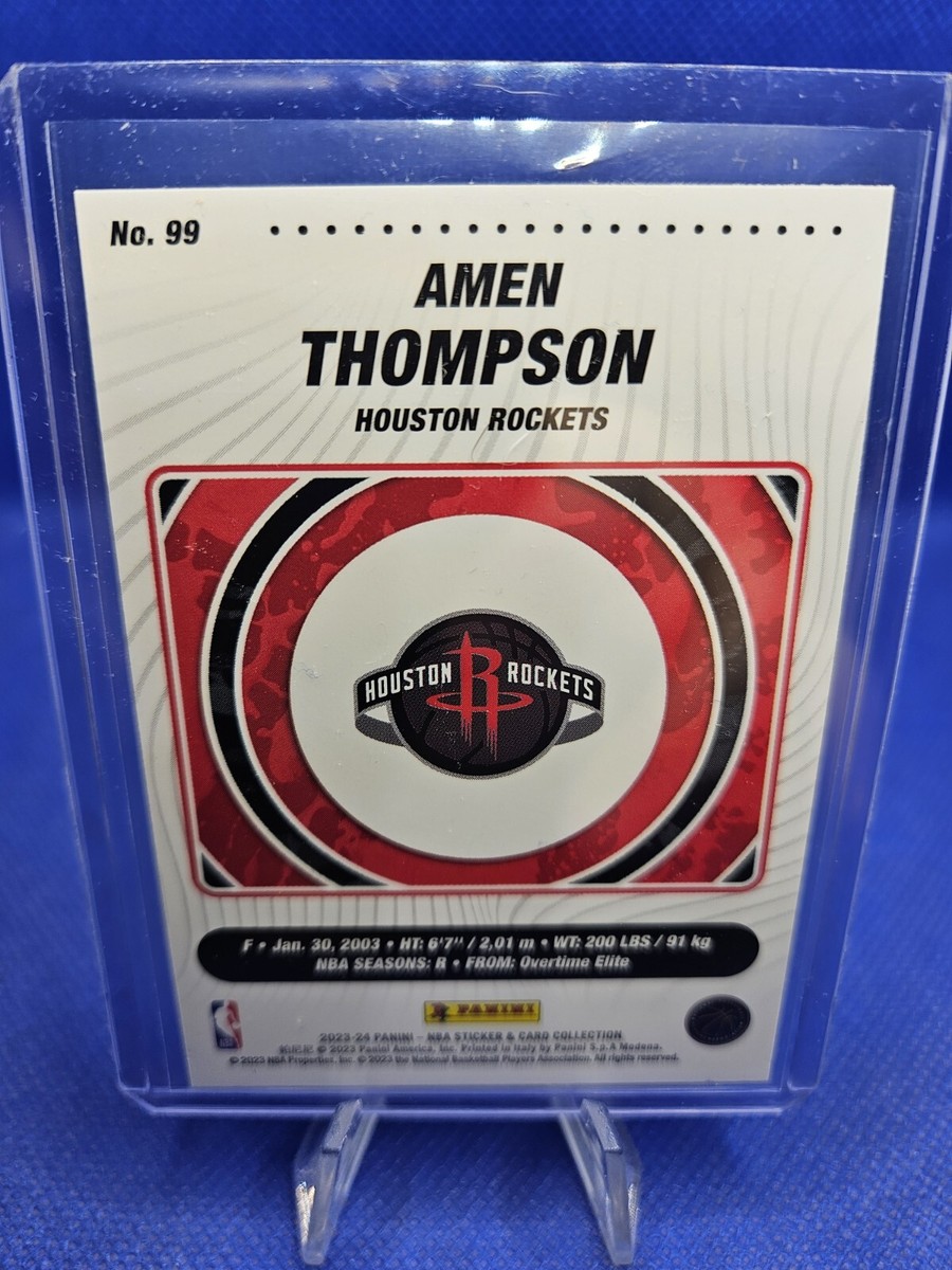 AMEN THOMPSON - 2023-24 Panini NBA Sticker & Card #99 ROOKIE | eBay