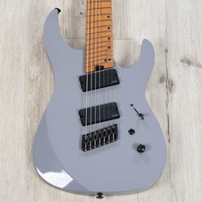 Legator N7fj Ninja 7-string Multi-scale Guitar, Roasted Maple, Gloss Space Grey