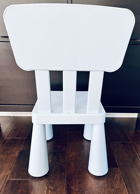 Ikea Mammut Children's chair indoor outdoor Light Blue | eBay