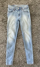 Womens American Eagle Jeans Jegging Stretch Size 0 R Nice 4332