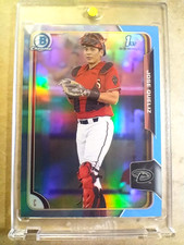 2015 Jose Queliz Bowman Chrome Prospect Blue Twitter Refractor RC /10 MINT 🔥🔥