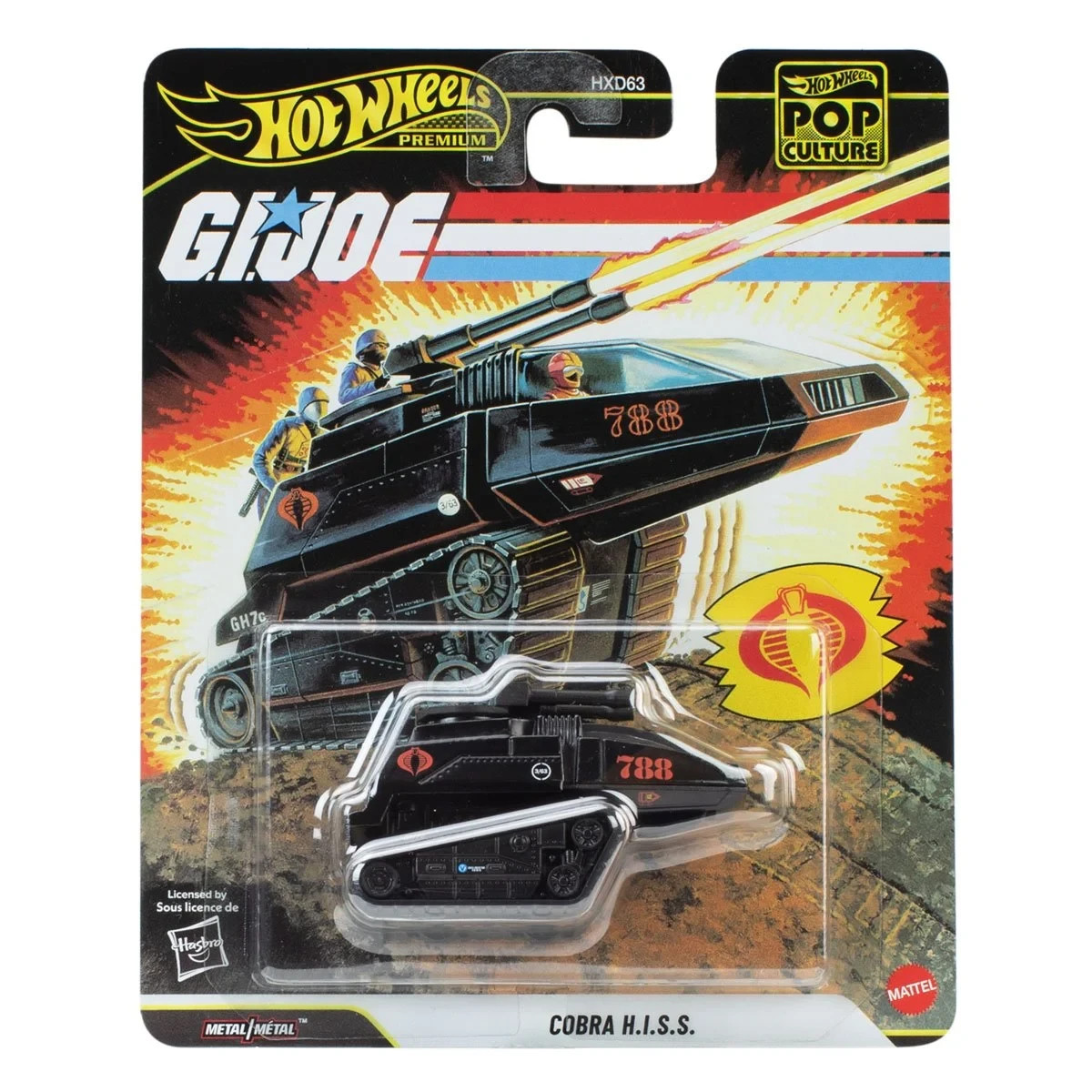 Hot Wheels Premium Pop Culture - G.I. Joe Cobra H.I.S.S. Hiss tank