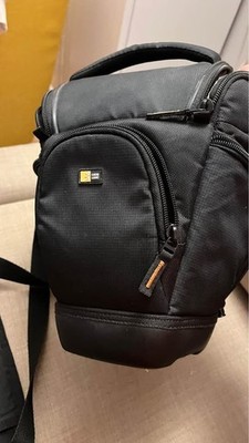 Case Logic SLR  Zoom Holster Case Camera Bag with Strap SLRC-201 Black Orange