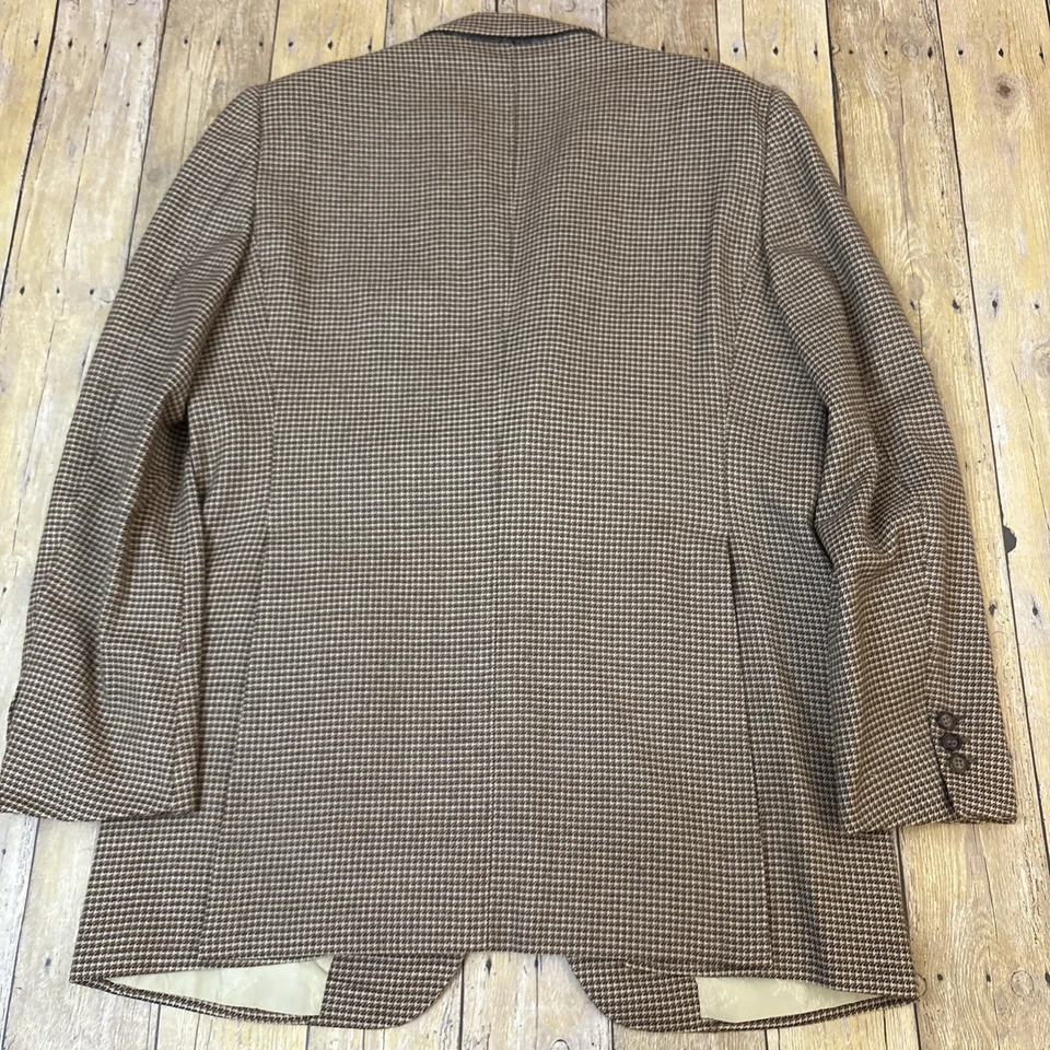 Blazer Brioni Casaco Esportivo Vintage Tweed Feito na Itália Tamanho 38S - Imagem 2 de 4