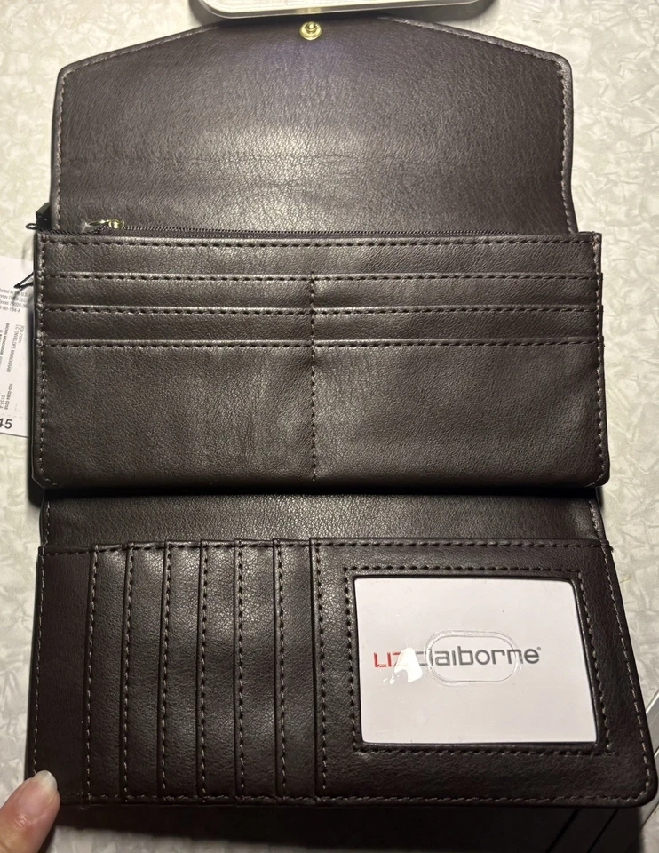 Cartera sobre Liz Claiborne nueva con etiquetas marrón Foto 2 de 3