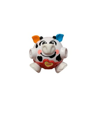 Fisher Price Mattel 5'' Cow Bumble Ball Play Toy *Bounce & Moo/Giggle Sound