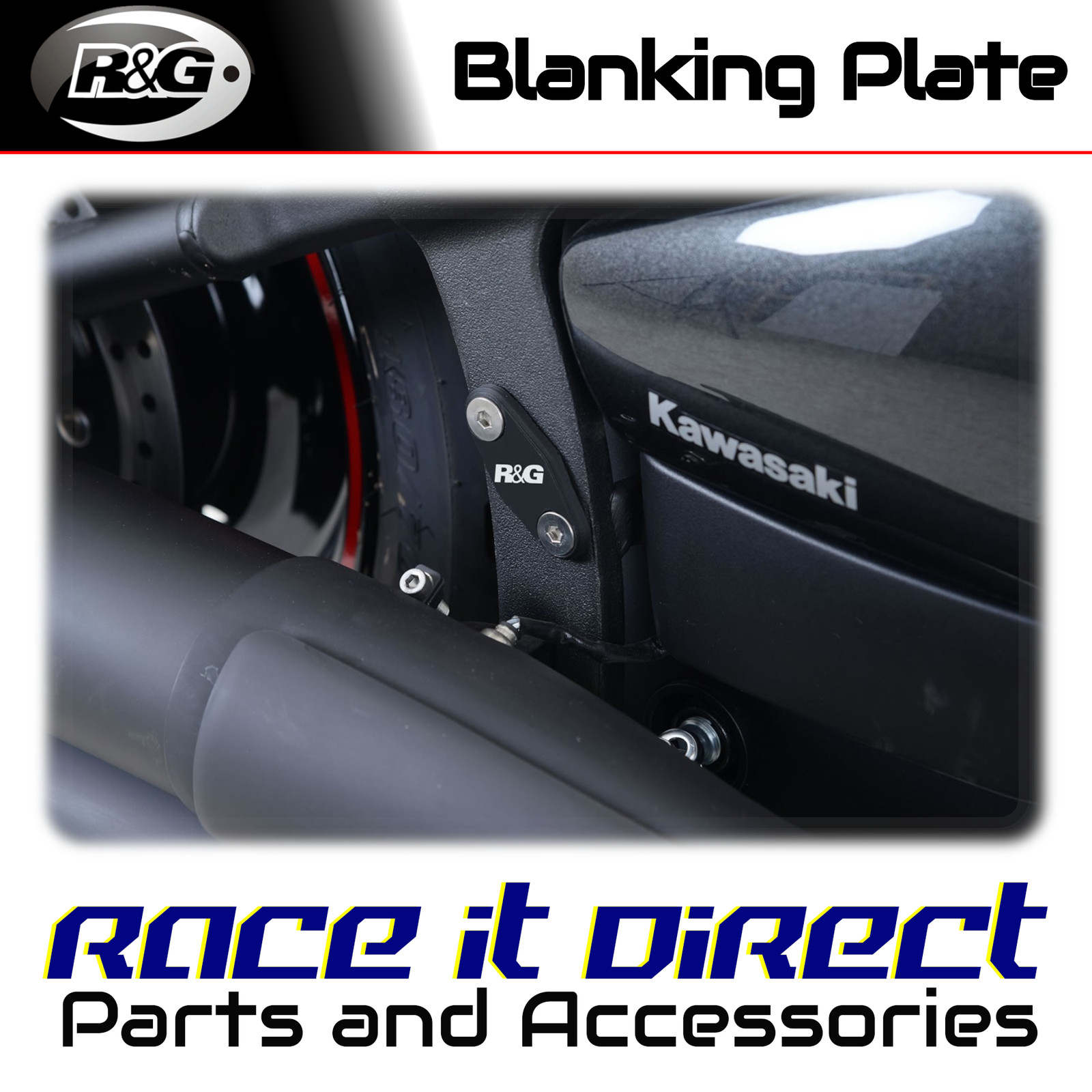 BLP0062BK Rear Foot Rest Blanking Plates R&G