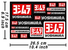 Yoshimura Decal Sticker Exhaust System Car Collant Sticker Adesivi 