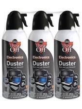 3 PACK COMPRESSED AIR DUSTER 10oz Falcon Dust-Off Spray Cleaner for Electronic