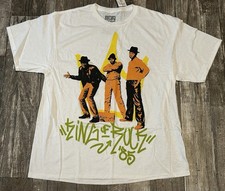 RUN DMC King Of Rock 85’ Graphic T-Shirt - Adult Mens size Large NWT White