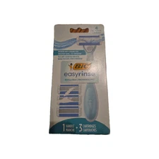 BIC EasyRinse Anti-Clogging Razor Women's Razor with 3 Refill Cartridges