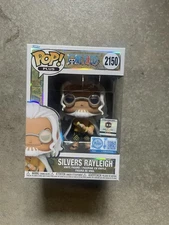 Funko Pop! Silvers Rayleigh #2150 One Piece Exclusive + Protector Pre Release