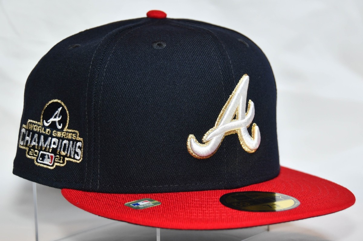 New Era MLB Atlanta Braves 2021 World Series Champions Gold Patch