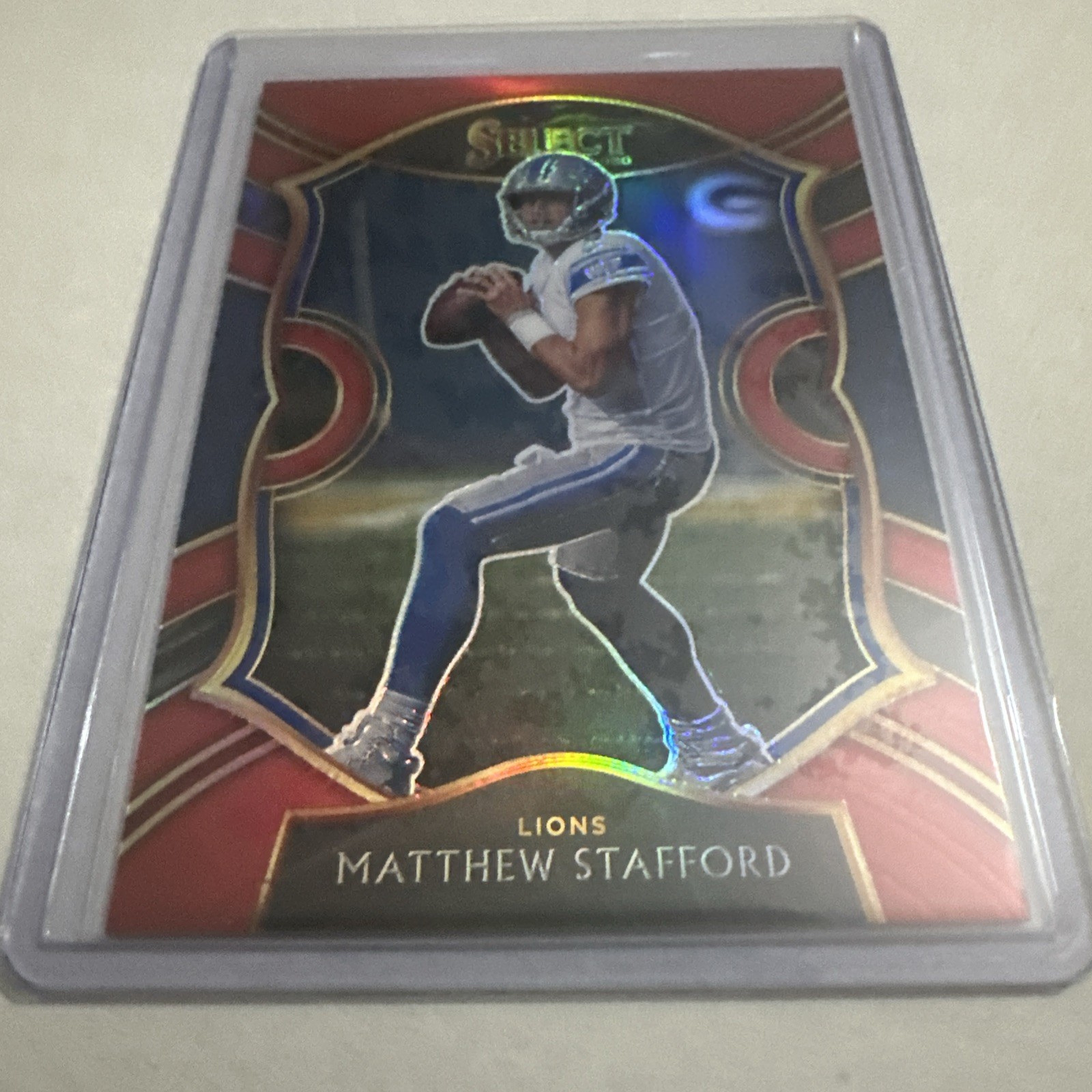 2020 Panini Select - Concourse Matthew Stafford #11 Red Prizm /99