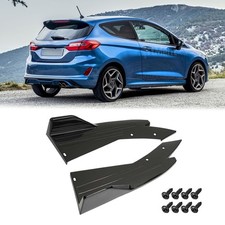2X Heckspoiler Sto&szlig;stange Lippe Splitter Flap Diffusor ABS F&uuml;r Ford Fiesta 05-09