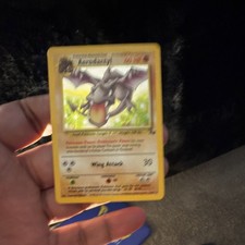 Pokémon Aerodactyl Fossil Holo Rare Stage 1 60 HP Card 1/62 English TCG