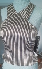 Barbara Schwarzer Vintage Neckholder Top Bust...