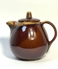 Vintage Hull Pottery Brown Drip Glaze Teapot With Lid Oven Proof USA Tea Pot