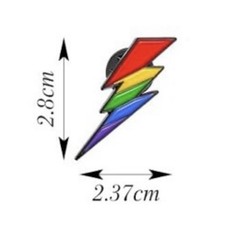1 X LGBTQ Enamel Rainbow Pins,Cute Brooch,Pride Gift Gay Lesbian Bisexual P004