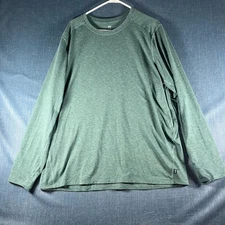 REI Co-op Men's Shirt Size XXL Green Long Sleeves Base Layer Top Polyester Blend