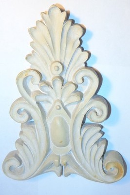 Resin Shell Medallion Furniture/ wall Applique Pediment Plaque Molding Ornament