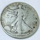 1939 Walking Liberty Half Dollar - 50c - 90% Silver - Circulated Coin #6642