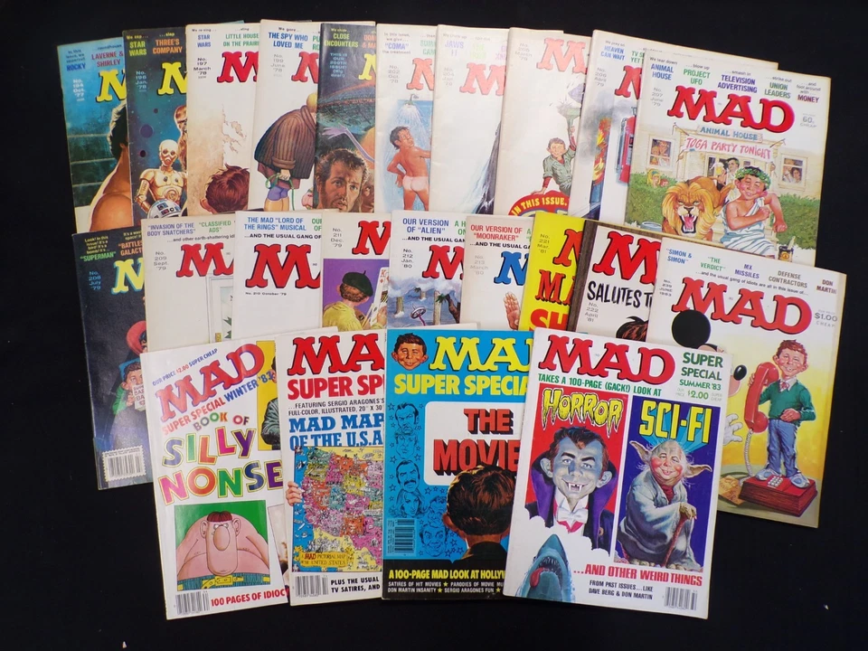 MAD MAGAZINE LOT OF (23) 1977 - 1983 E.C. PUBLICATIONS - Image 2 of 4
