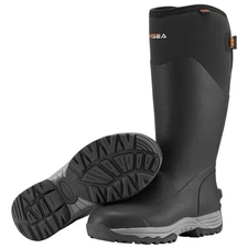 HISEA Rubber Rain Boots for Men, Insulated Waterproof Neoprene, Slip-Resistant