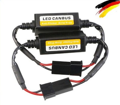 2X H7 LED Anti-Flicker Adapter Fehlerfrei Canceler Canbus Scheinwerfer Decoder