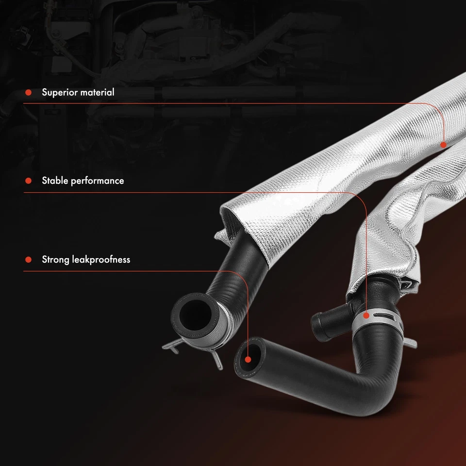 Manguera de calefacción de climatización de entrada y salida con abrazaderas para Cadillac DTS Buick Lucerne 06-11 Foto 3 de 4