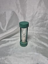 Vintage Green Painted Wood Hourglass Sand Timer Made In Japan