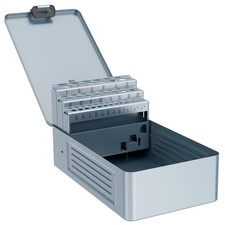 29PCS Drill Bit Index Box, Empty Metal Case Excluding Drill Bits , 1/16"-1/2"